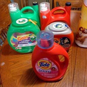 Tide and gain detergent. $20 for jumbo containers